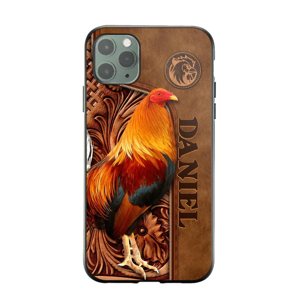 Personalized Roosters Lover Phone Case Leather Printed 22JUL-DT22