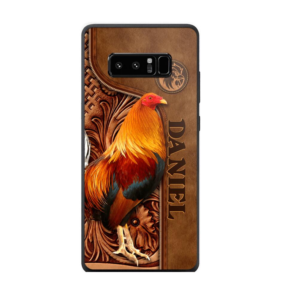 Personalized Roosters Lover Phone Case Leather Printed 22JUL-DT22