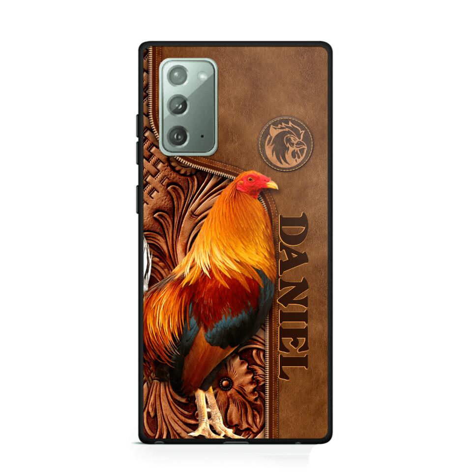 Personalized Roosters Lover Phone Case Leather Printed 22JUL-DT22