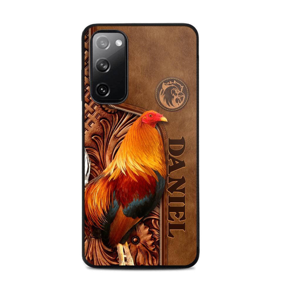 Personalized Roosters Lover Phone Case Leather Printed 22JUL-DT22