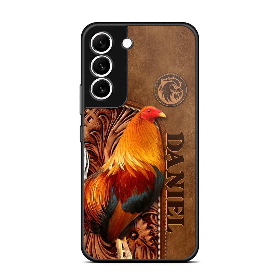 Personalized Roosters Lover Phone Case Leather Printed 22JUL-DT22
