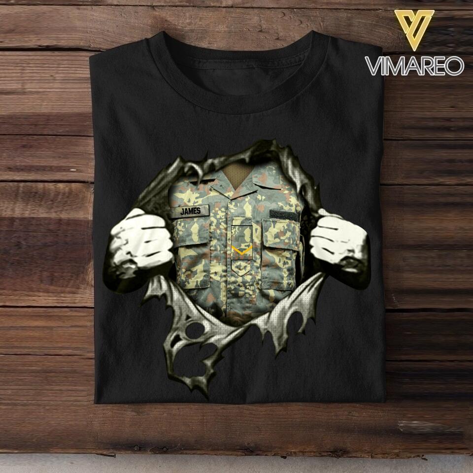 Personalized Albanian Army/Soldier Tshirt Printed 22JUL-HQ22