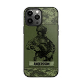Personalized Canadian Soldier Camo Phone Case Printed 22JUL-HC23
