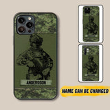 Personalized Canadian Soldier Camo Phone Case Printed 22JUL-HC23