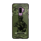 Personalized Canadian Soldier Camo Phone Case Printed 22JUL-HC23