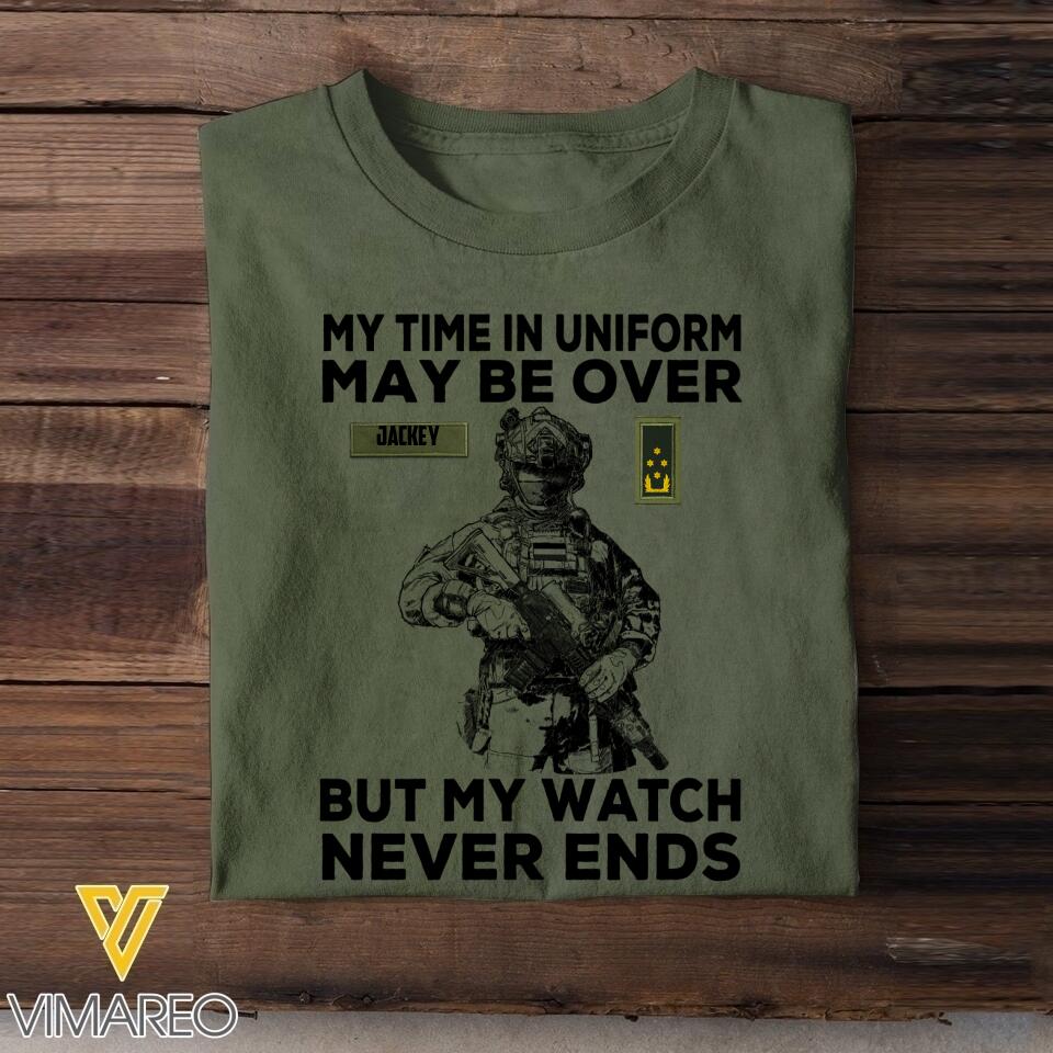 Personalized Netherland Soldier/Veterans Tshirt Printed 22JUL-HY23