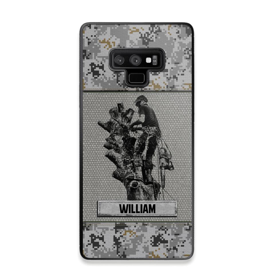 Personalized Arborist Camo Phone Case Printed 22JUL-HQ23