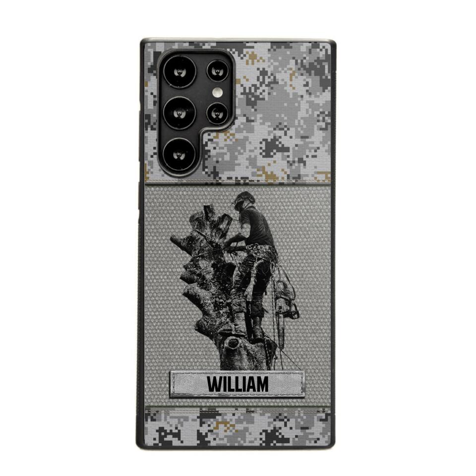 Personalized Arborist Camo Phone Case Printed 22JUL-HQ23
