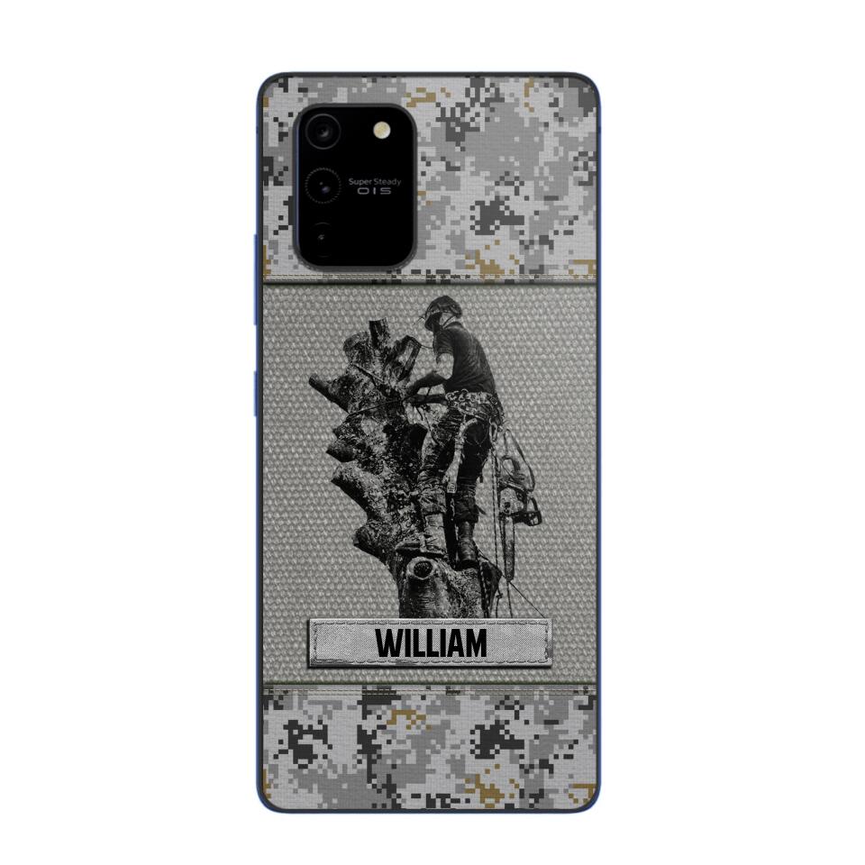 Personalized Arborist Camo Phone Case Printed 22JUL-HQ23