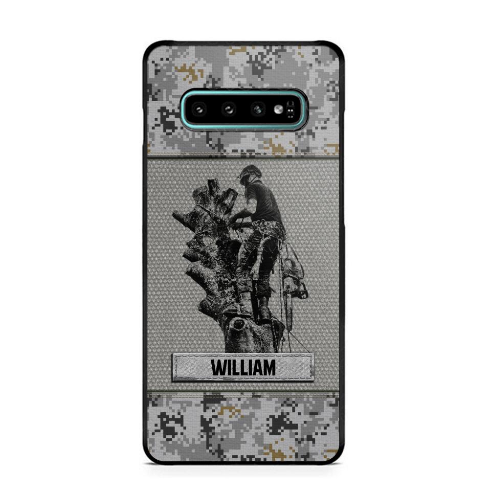 Personalized Arborist Camo Phone Case Printed 22JUL-HQ23