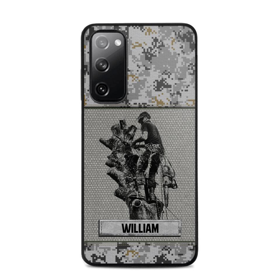 Personalized Arborist Camo Phone Case Printed 22JUL-HQ23