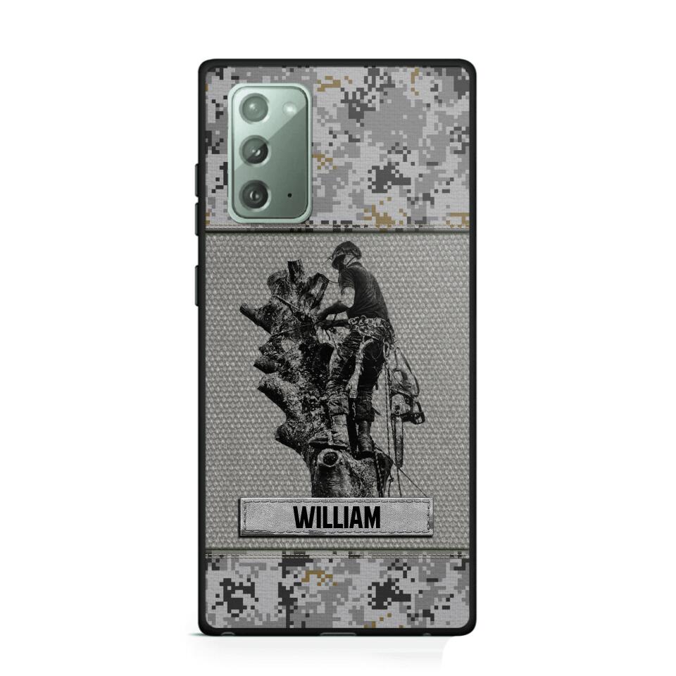 Personalized Arborist Camo Phone Case Printed 22JUL-HQ23