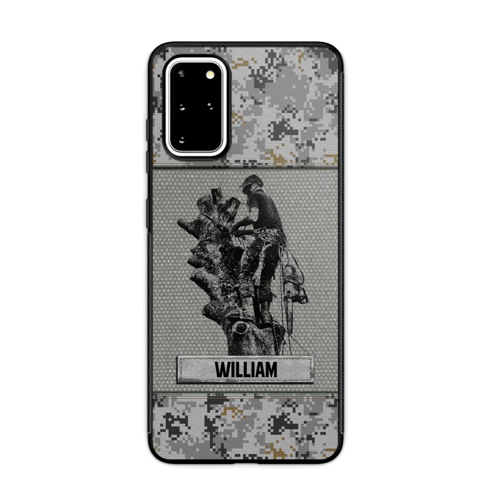 Personalized Arborist Camo Phone Case Printed 22JUL-HQ23