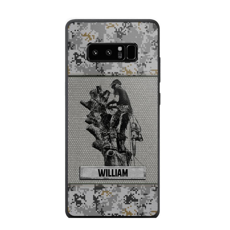 Personalized Arborist Camo Phone Case Printed 22JUL-HQ23