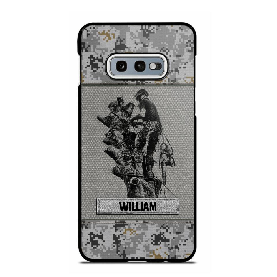 Personalized Arborist Camo Phone Case Printed 22JUL-HQ23
