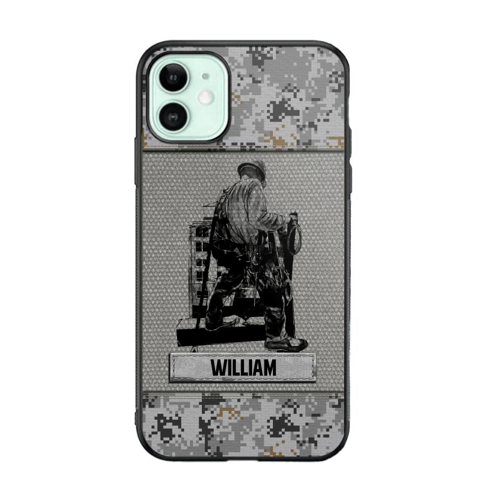 Personalized Ironworker Camo Phone Case Printed 22JUL-HQ23