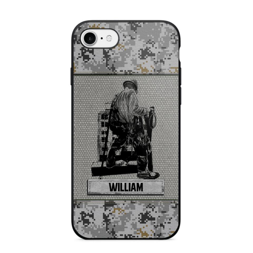 Personalized Ironworker Camo Phone Case Printed 22JUL-HQ23