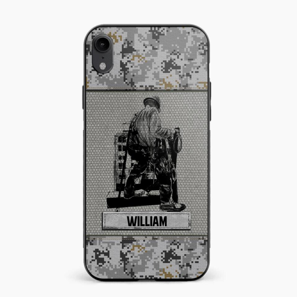 Personalized Ironworker Camo Phone Case Printed 22JUL-HQ23
