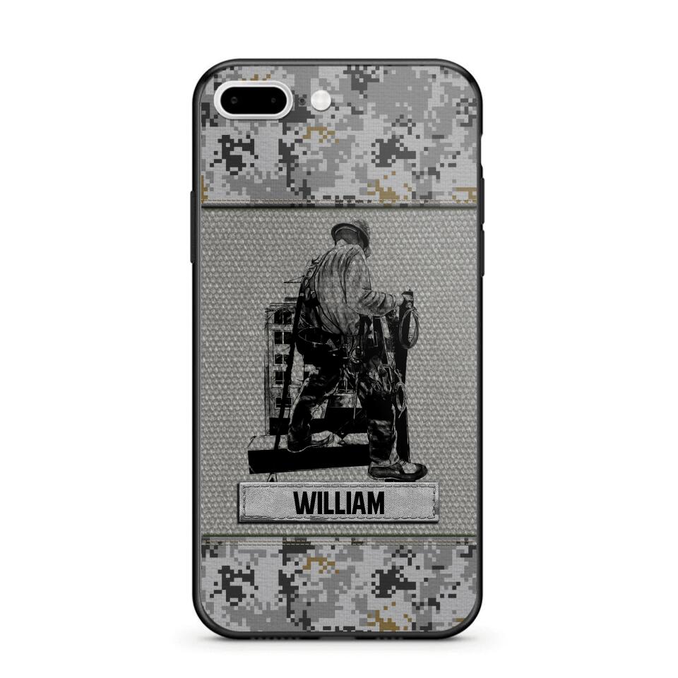 Personalized Ironworker Camo Phone Case Printed 22JUL-HQ23