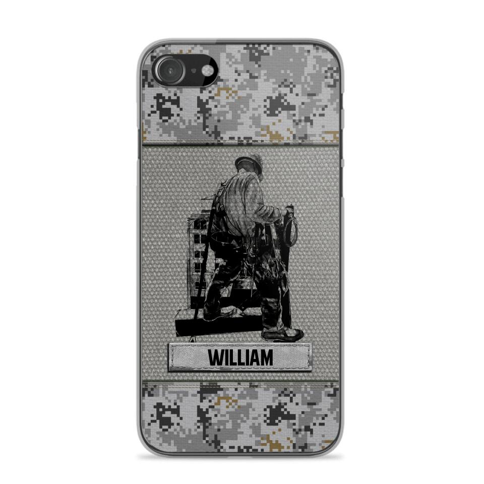 Personalized Ironworker Camo Phone Case Printed 22JUL-HQ23