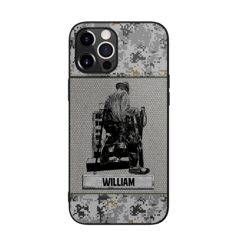 Personalized Ironworker Camo Phone Case Printed 22JUL-HQ23