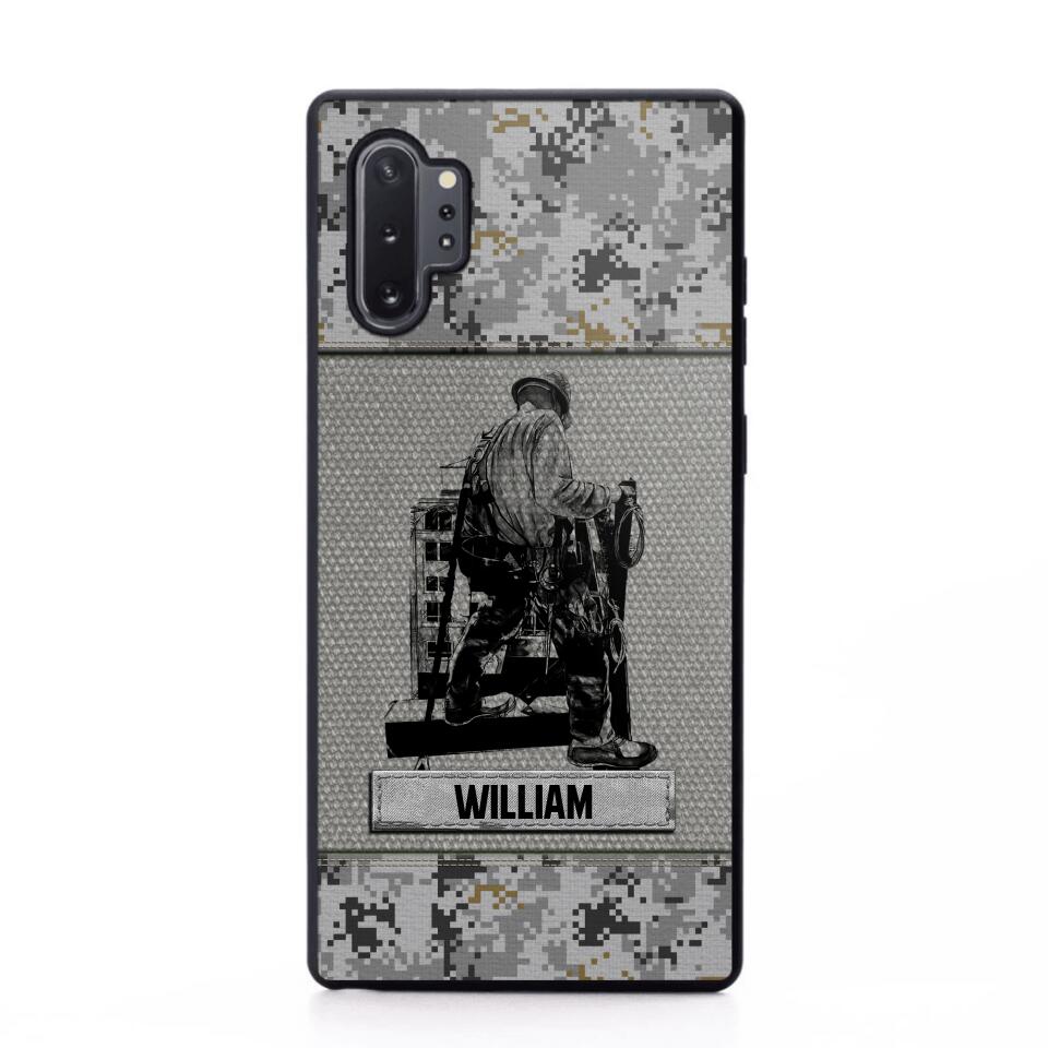 Personalized Ironworker Camo Phone Case Printed 22JUL-HQ23