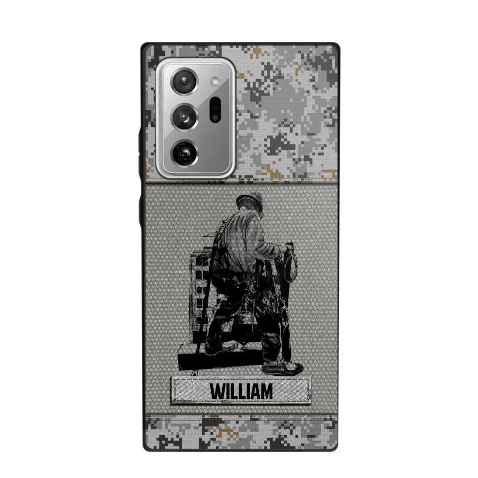 Personalized Ironworker Camo Phone Case Printed 22JUL-HQ23