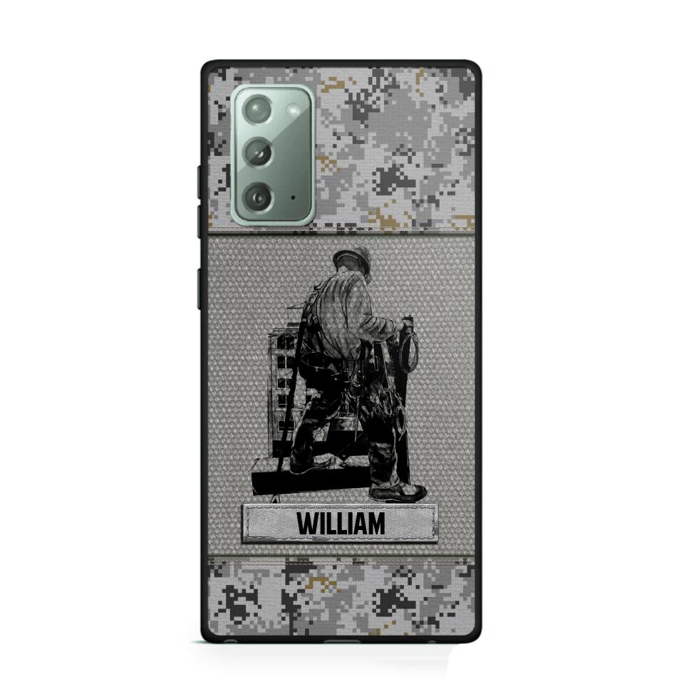 Personalized Ironworker Camo Phone Case Printed 22JUL-HQ23