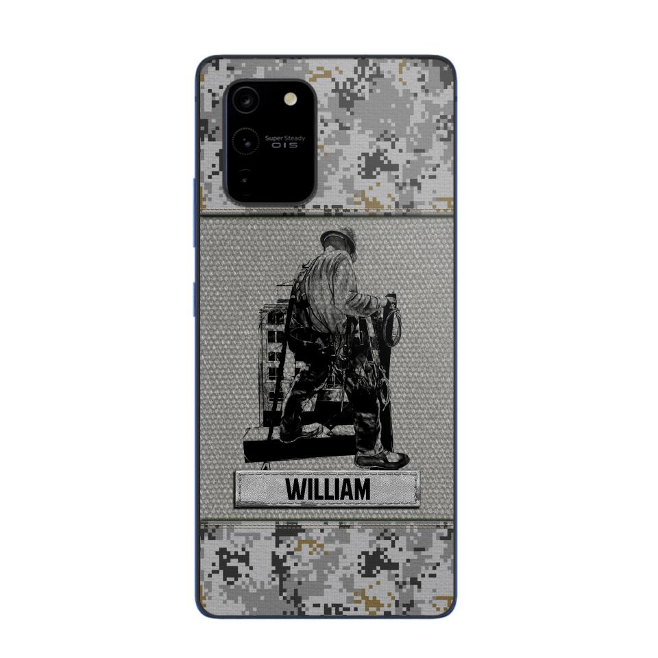 Personalized Ironworker Camo Phone Case Printed 22JUL-HQ23