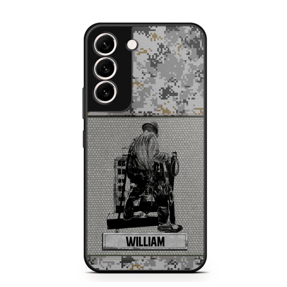 Personalized Ironworker Camo Phone Case Printed 22JUL-HQ23