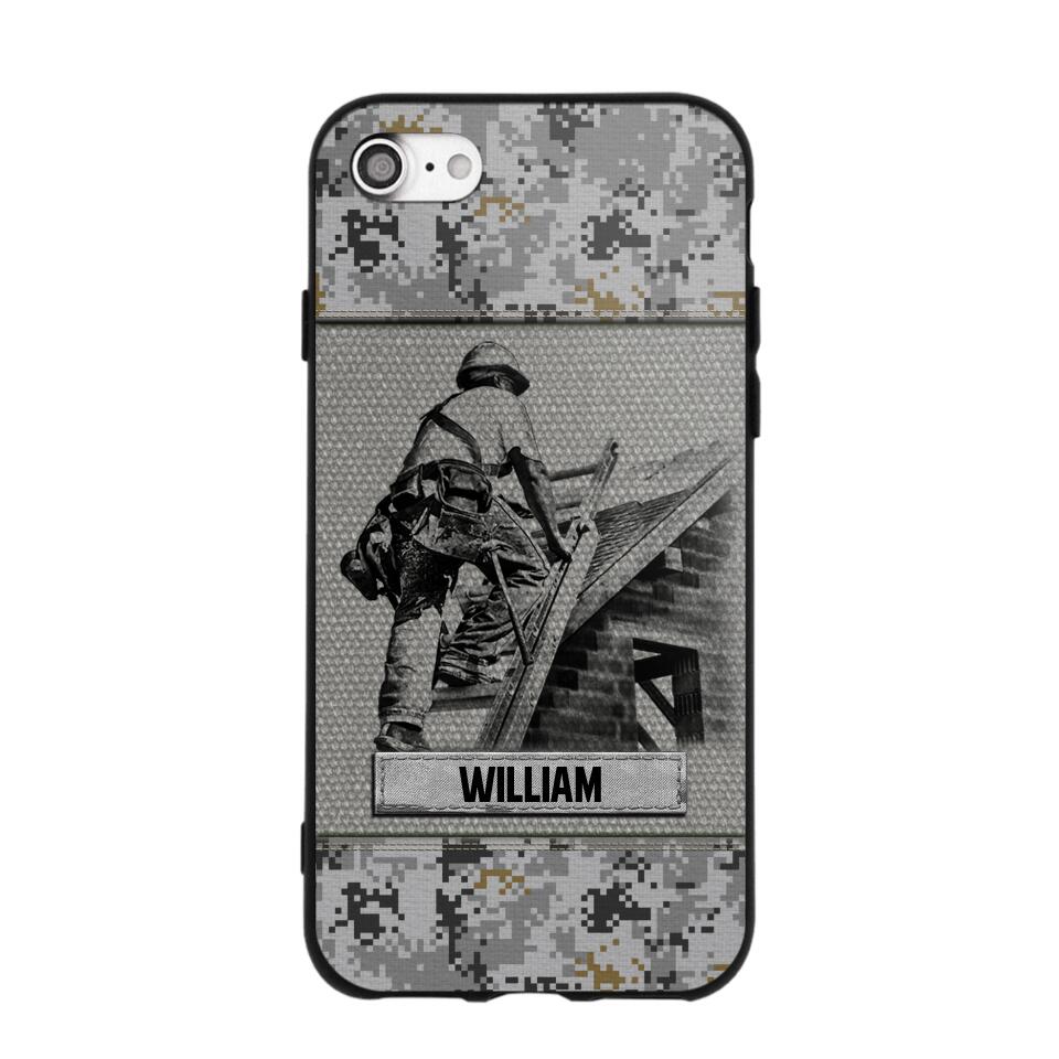 Personalized Roofer Camo Phone Case Printed 22JUL-HQ23