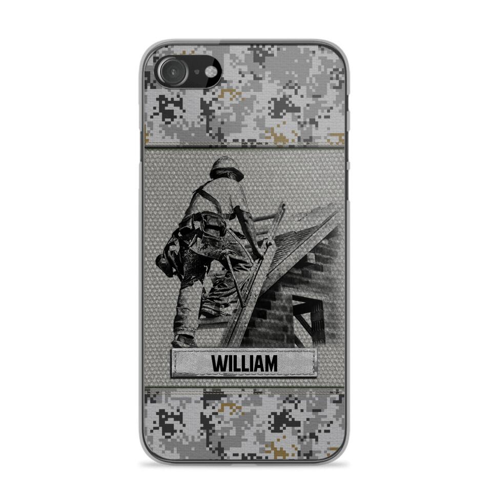 Personalized Roofer Camo Phone Case Printed 22JUL-HQ23