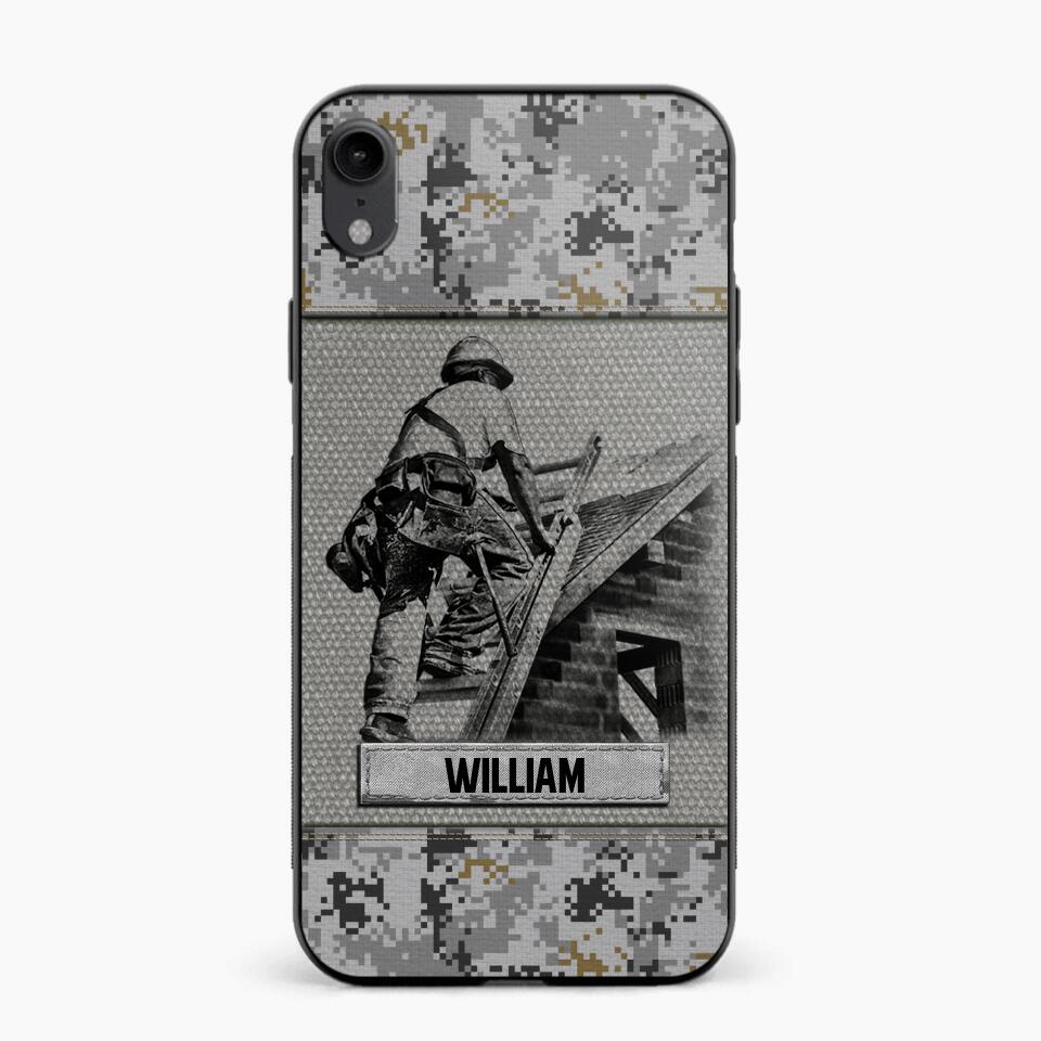 Personalized Roofer Camo Phone Case Printed 22JUL-HQ23