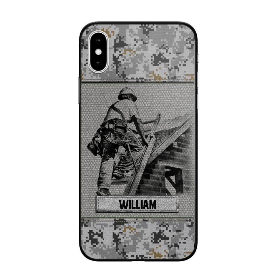 Personalized Roofer Camo Phone Case Printed 22JUL-HQ23
