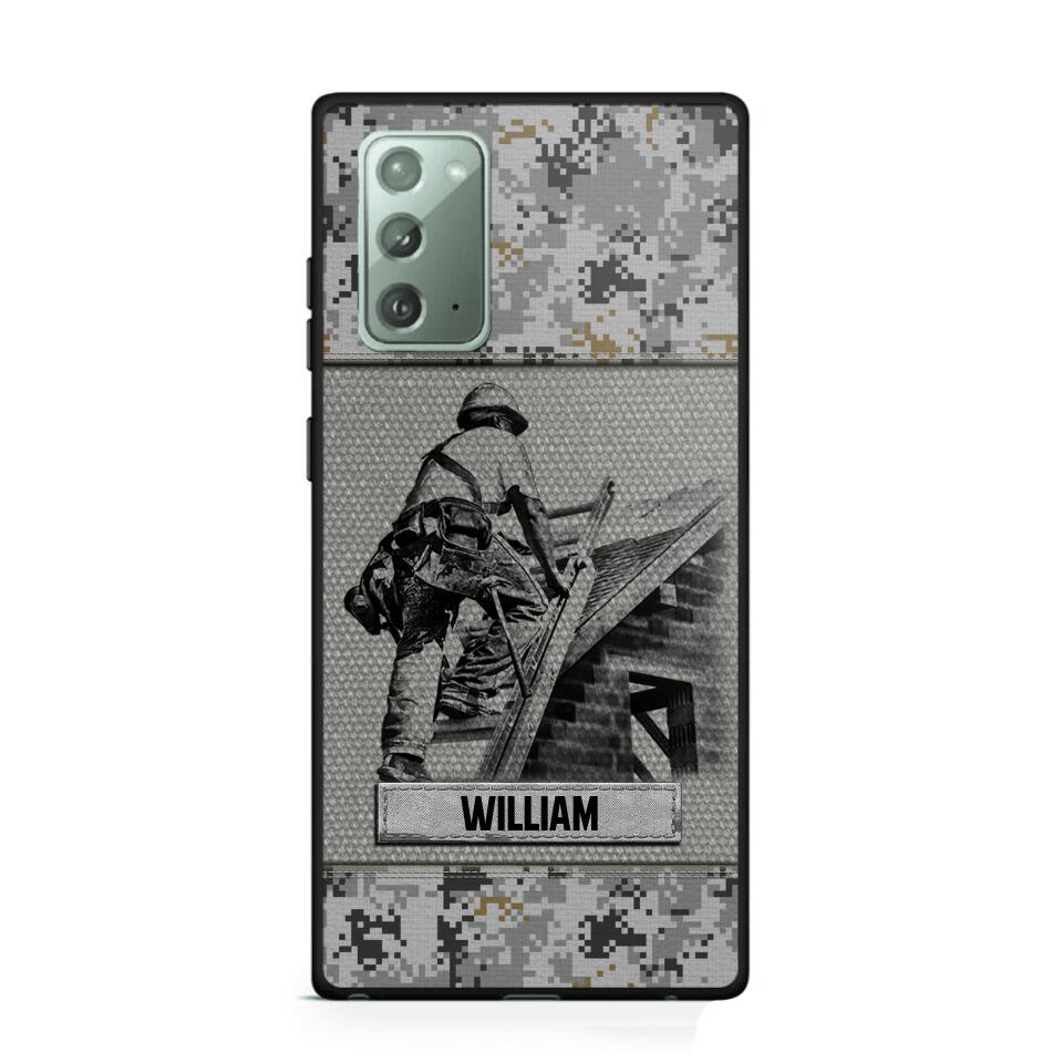 Personalized Roofer Camo Phone Case Printed 22JUL-HQ23