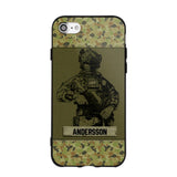 Personalized Australian Soldier Camo Phone Case Printed 22JUL-HC23