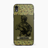 Personalized Australian Soldier Camo Phone Case Printed 22JUL-HC23