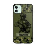 Personalized Swesdish Soldier Camo Phone Case Printed 22JUL-HC23