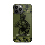 Personalized Swesdish Soldier Camo Phone Case Printed 22JUL-HC23