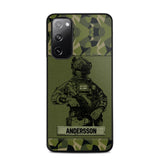 Personalized Swesdish Soldier Camo Phone Case Printed 22JUL-HC23
