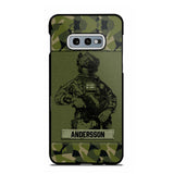 Personalized Swesdish Soldier Camo Phone Case Printed 22JUL-HC23
