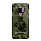 Personalized Swesdish Soldier Camo Phone Case Printed 22JUL-HC23