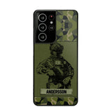 Personalized Swesdish Soldier Camo Phone Case Printed 22JUL-HC23