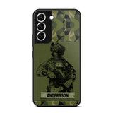 Personalized Swesdish Soldier Camo Phone Case Printed 22JUL-HC23