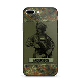 Personalized German Soldier Camo Phone Case Printed 22JUL-HC23