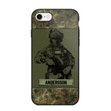 Personalized German Soldier Camo Phone Case Printed 22JUL-HC23