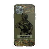 Personalized German Soldier Camo Phone Case Printed 22JUL-HC23