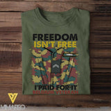 Personalized Belgian Soldier/Veterans Tshirt Printed 22JUL-HC24