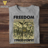 Personalized Austrian Soldier/Veterans Tshirt Printed 22JUL-HC24