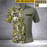Personalized Australian Soldier/Veterans Polo Shirt Printed 22JUL-HQ24